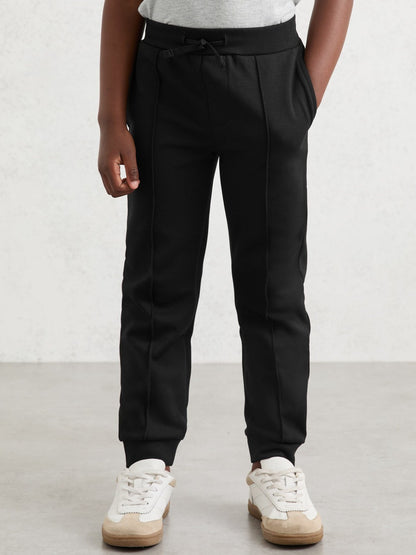 Reiss 13-14 yrs Interlock Drawstring Joggers in Black