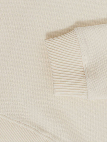Reiss 3-9 yrs Cotton-Blend Textured Sweatshirt in Off White