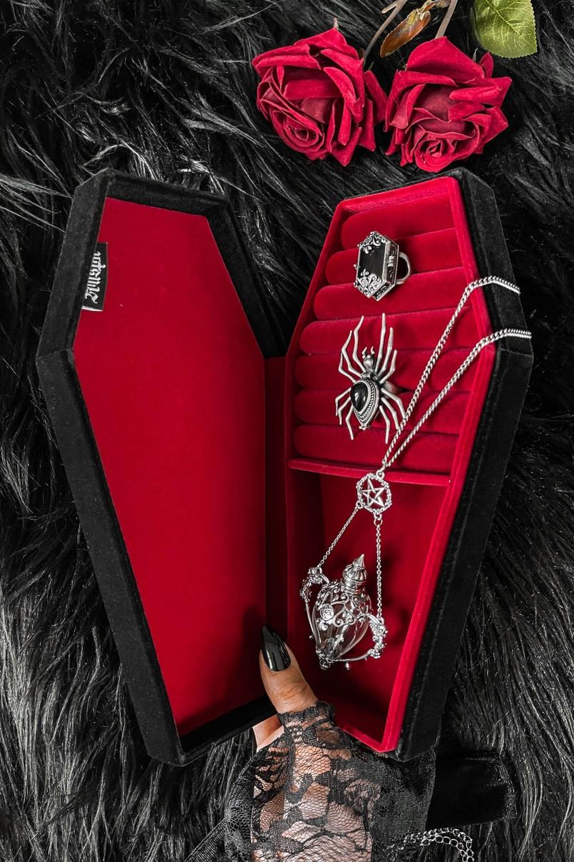 Homeware Decor | Killstar Velvet Casket Jewellery Box
