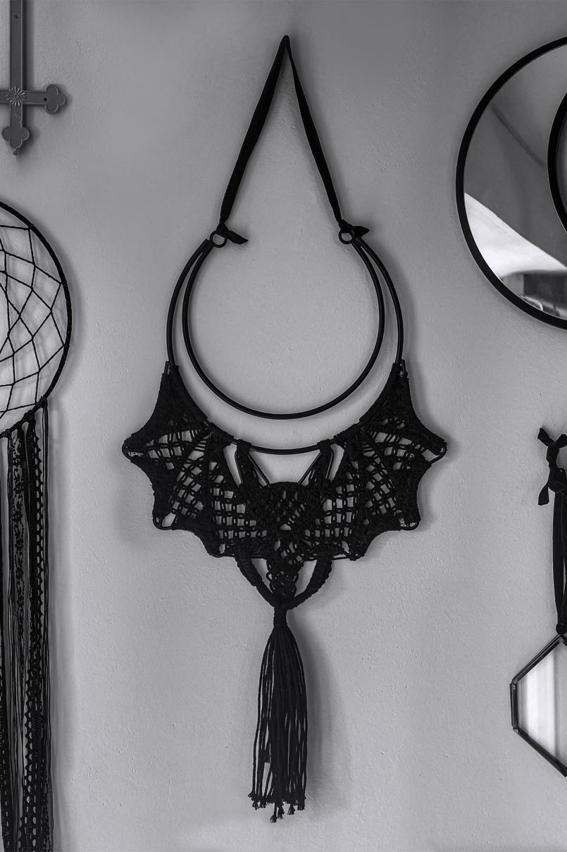 Homeware Mirrors &amp; Wall Decor | Killstar Bat Macrame Wall Decor