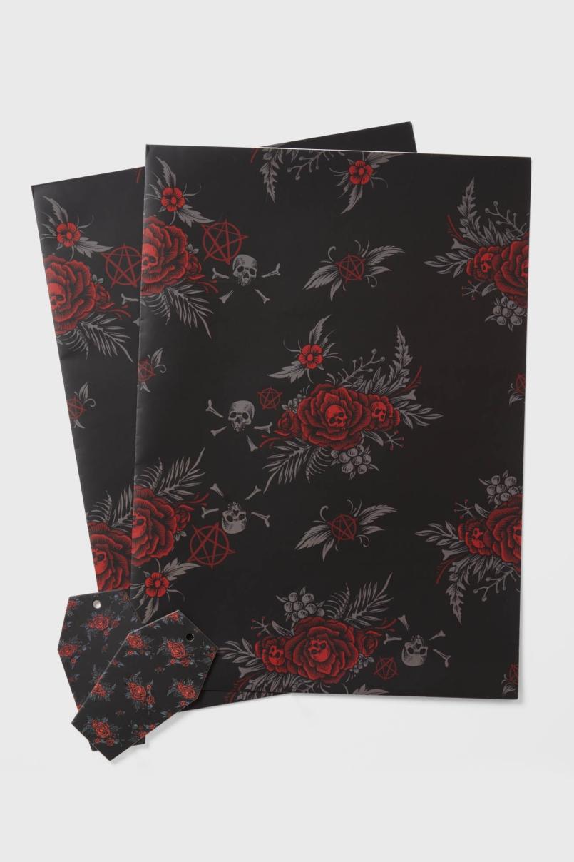 Homeware Stationary | Killstar Rose Craft Gift Wrap