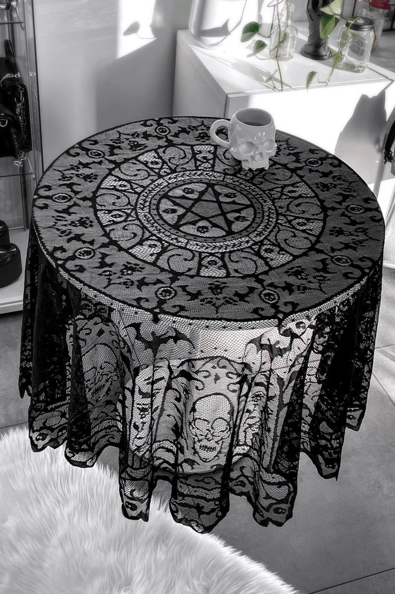 Homeware Tableware | Killstar Asra Lace Tablecloth