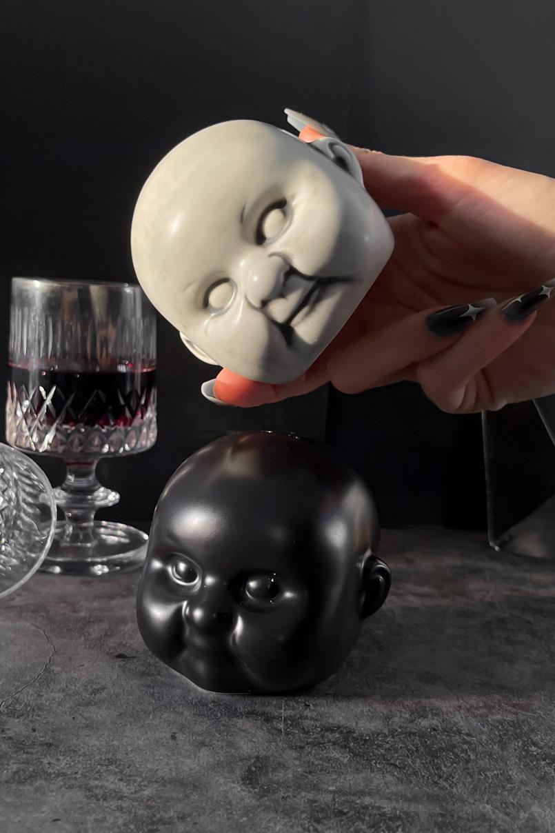 Homeware Tableware | Killstar Dolls Head Salt &amp; Pepper Shaker Set