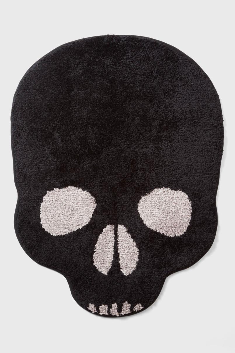 Homeware Towels &amp; Mats | Killstar Skull Bathroom Rug