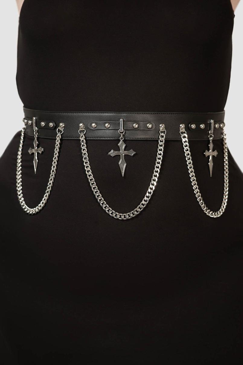 Men Accessories | Killstar Hope To Die Cross Belt