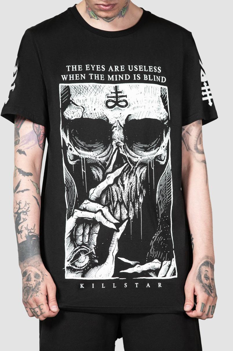 Men Graphic Tops | Killstar Blind Mind T-Shirt [B]