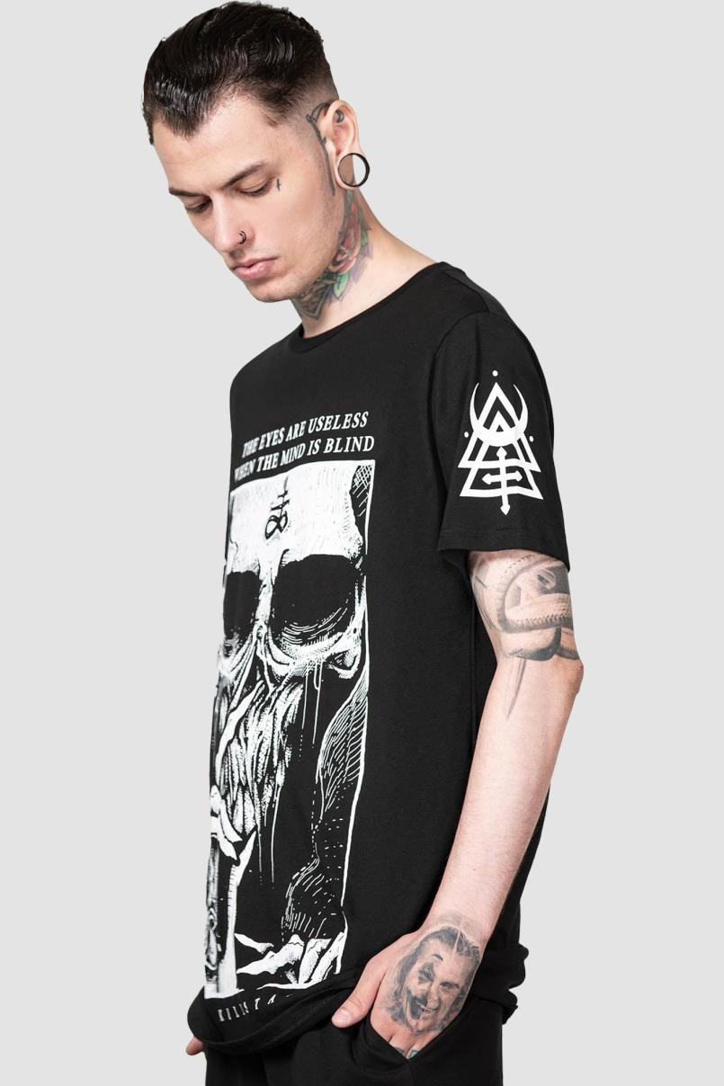 Men Graphic Tops | Killstar Blind Mind T-Shirt [B]