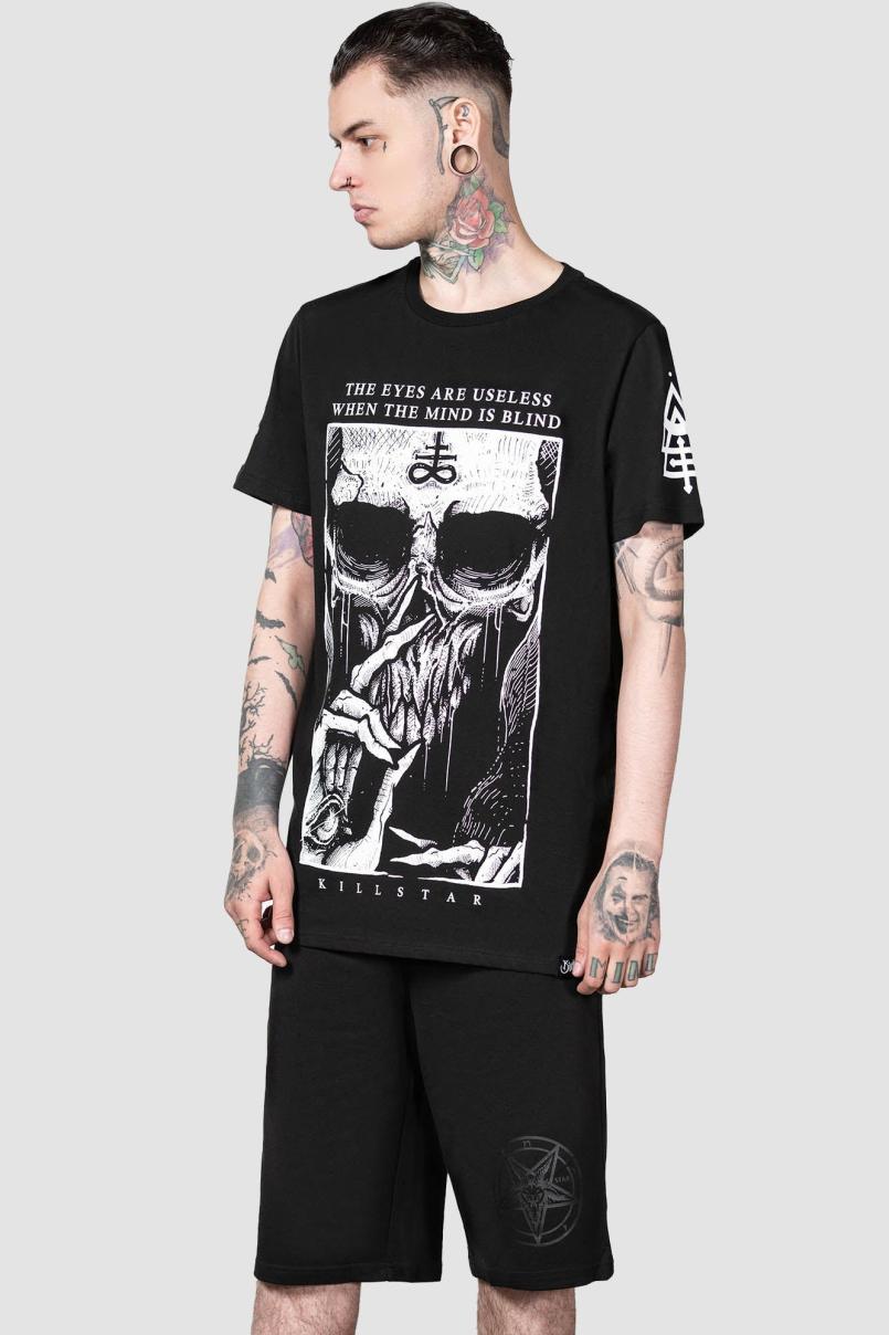 Men Graphic Tops | Killstar Blind Mind T-Shirt [B]