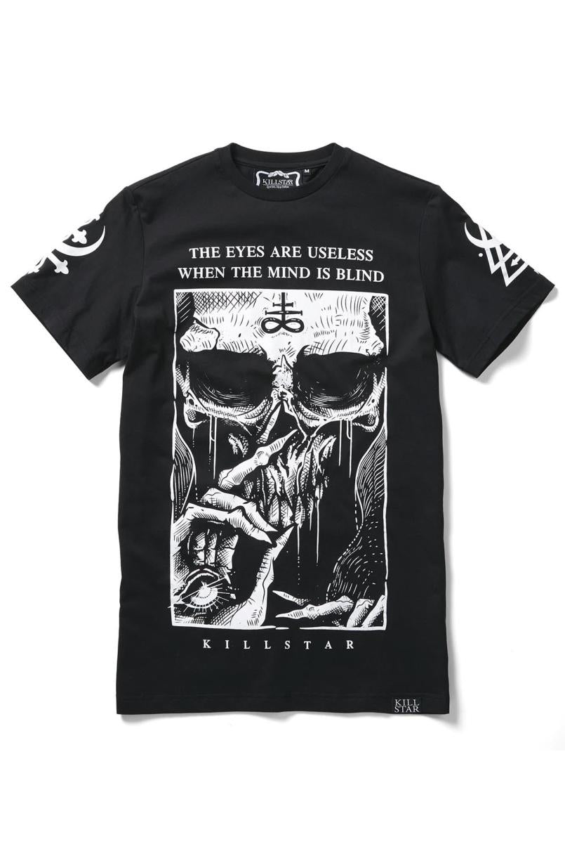 Men Graphic Tops | Killstar Blind Mind T-Shirt [B]