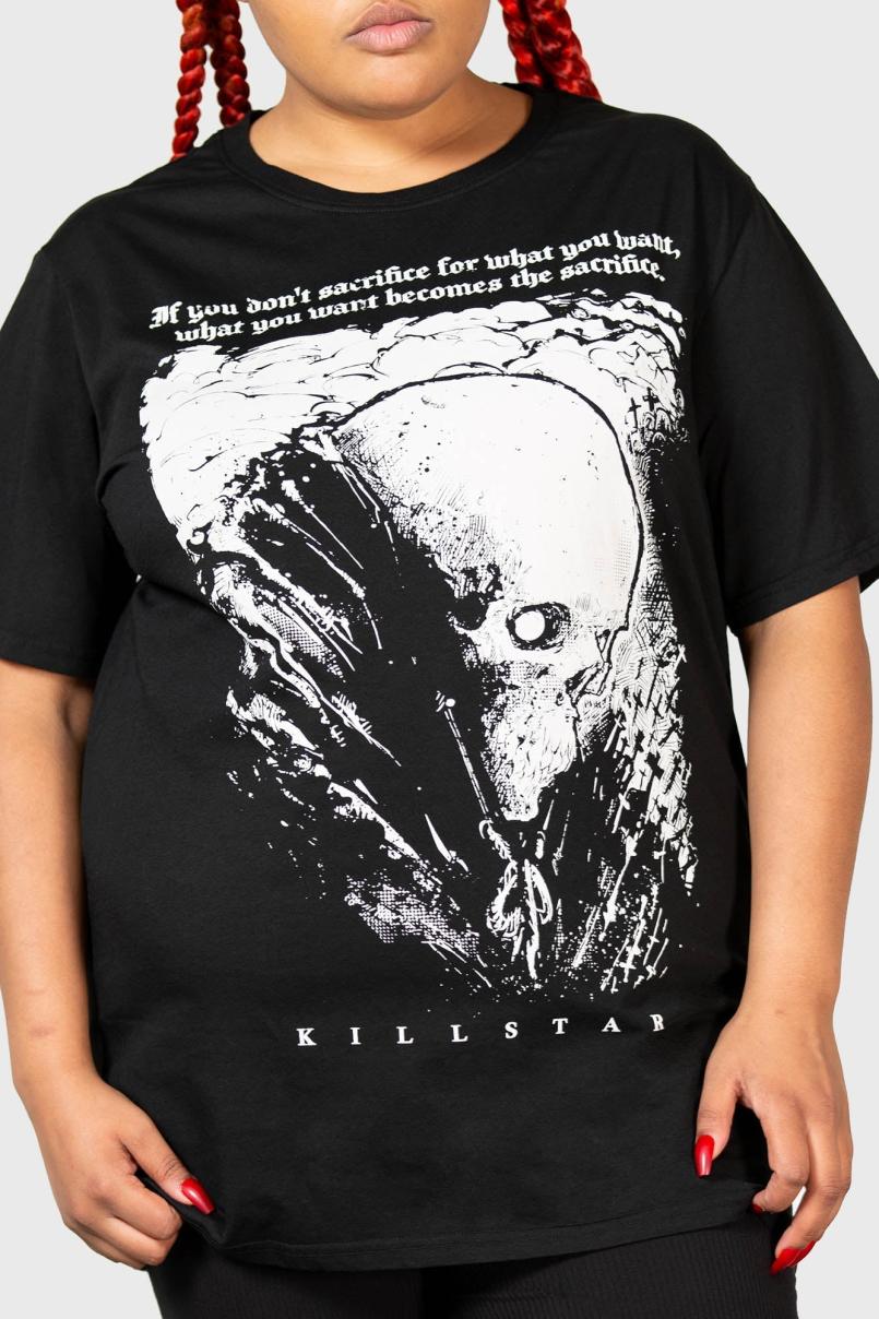 Men Graphic Tops | Killstar Lonely Dark T-Shirt