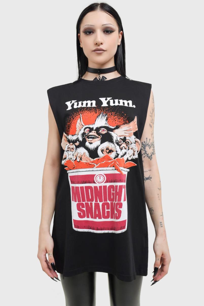 Men Graphic Tops | Killstar Midnight Snacks Graphic Vest