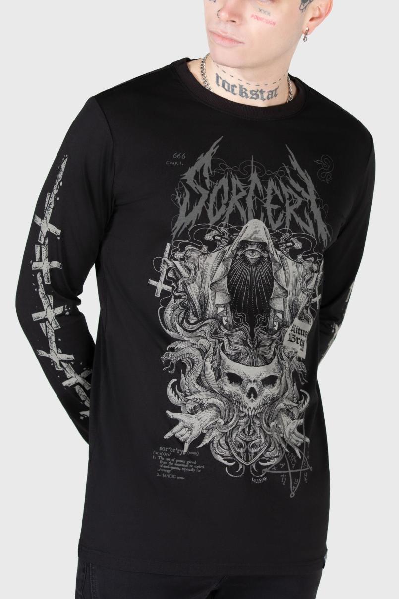 Men Graphic Tops | Killstar Sorcery Long Sleeve Top