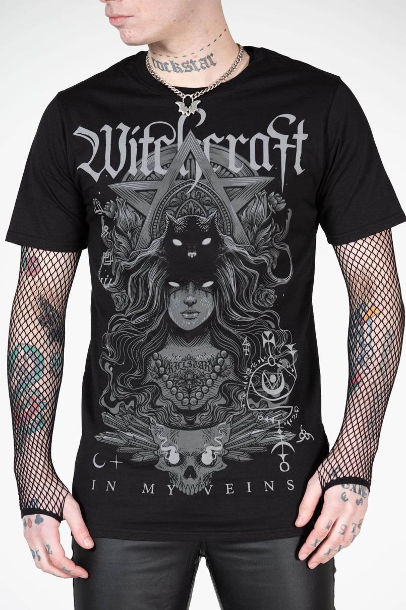 Men Graphic Tops | Killstar Witching T-Shirt