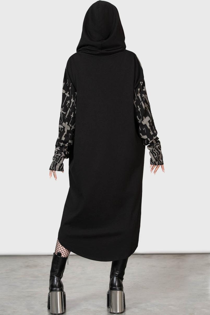 Men Hoodies | Killstar Cross The Bear Longline Hoodie