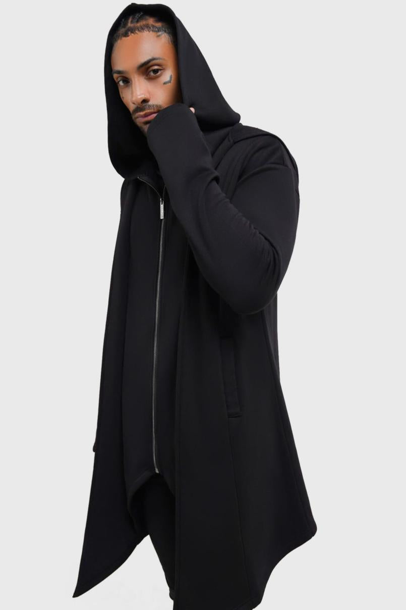 Men Hoodies | Killstar Hardcoded Poetry Longline Hoodie