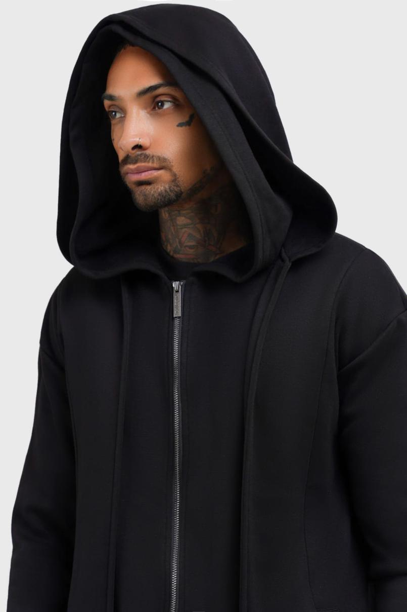 Men Hoodies | Killstar Hardcoded Poetry Longline Hoodie