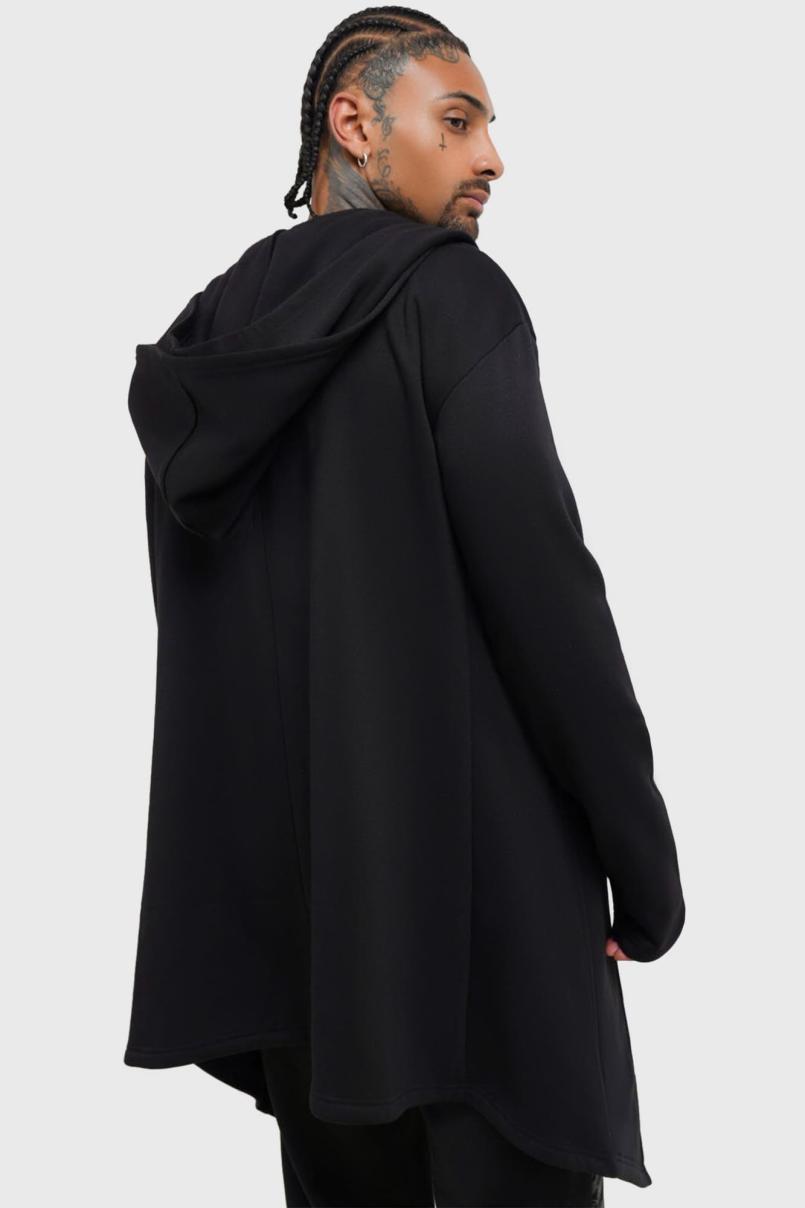 Men Hoodies | Killstar Hardcoded Poetry Longline Hoodie