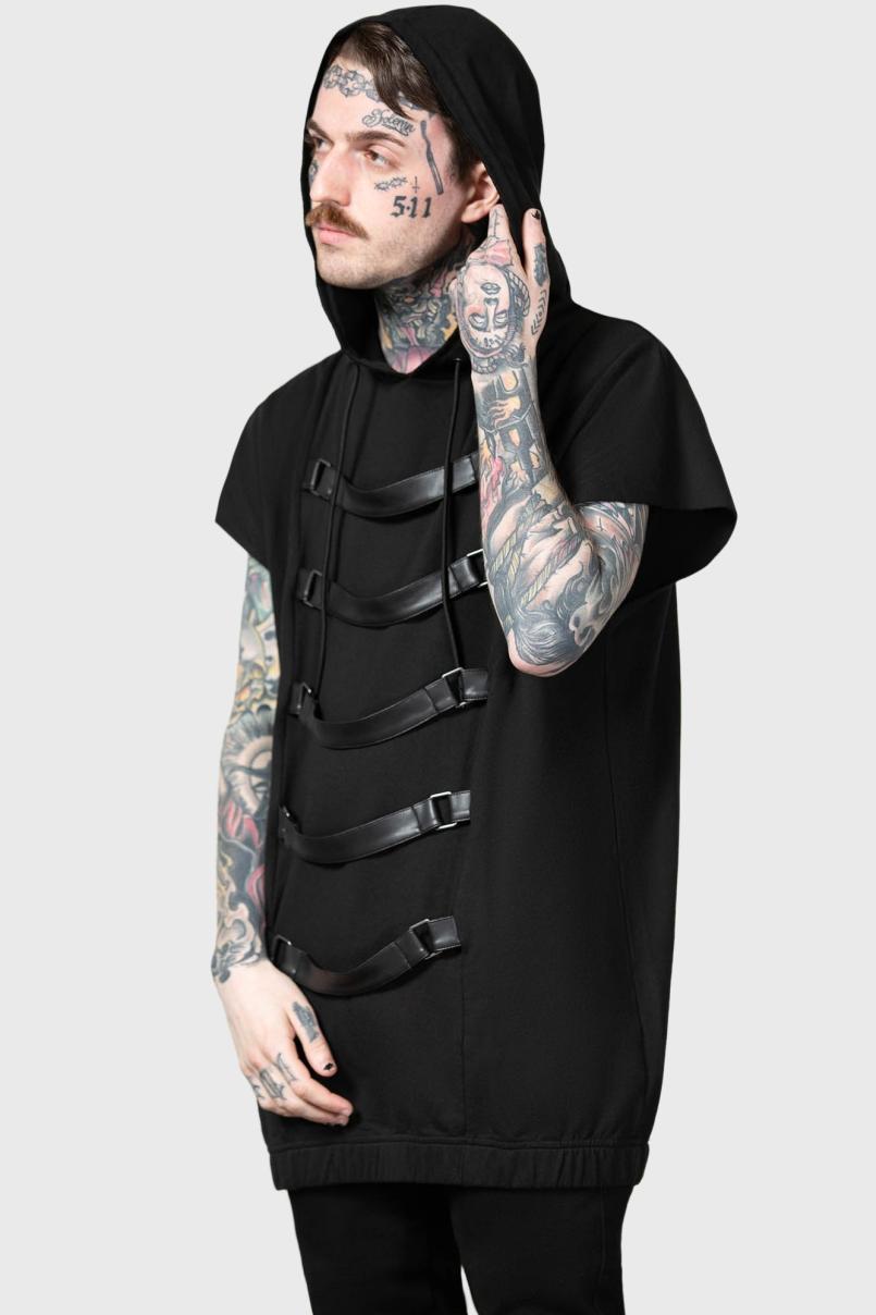 Men Hoodies | Killstar Skonnad Sleeveless Hoodie