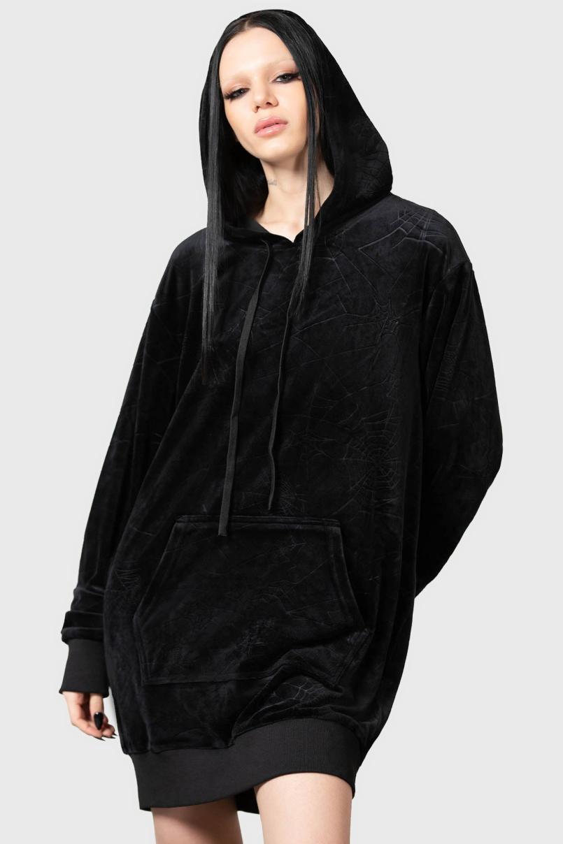 Men Hoodies | Killstar Webmare Longline Hoodie