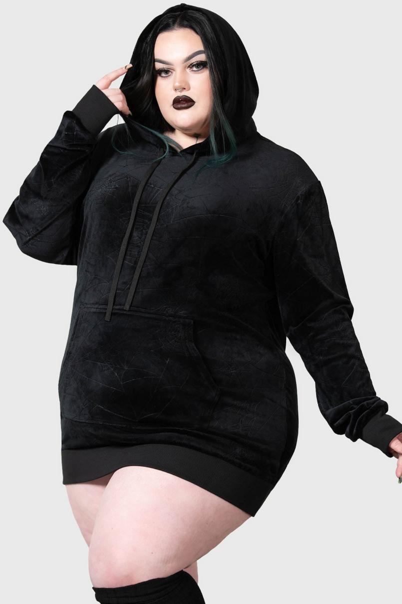 Men Hoodies | Killstar Webmare Longline Hoodie