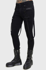 Men Jeans &amp; Trousers | Killstar Kihilist Bondage Trousers