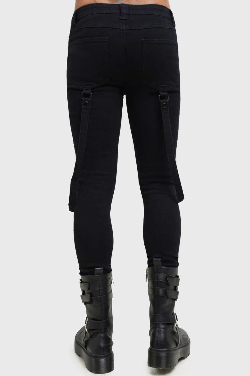 Men Jeans &amp; Trousers | Killstar Kihilist Bondage Trousers