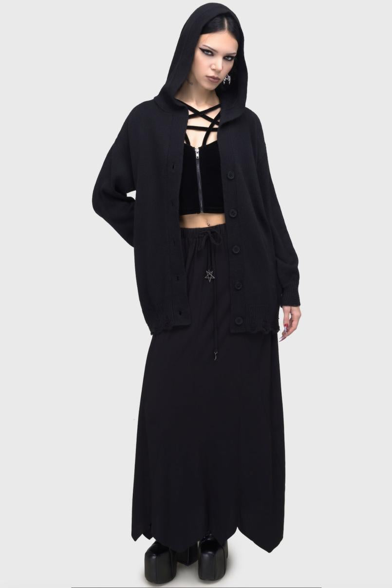 Men Knitwear | Killstar Darkmoor Academy Hooded Cardigan