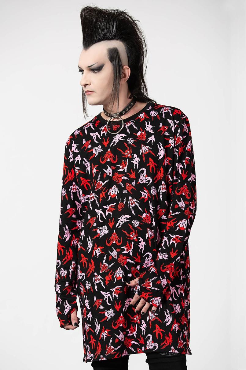 Men Long Sleeves | Killstar Demoniac Long Sleeve Top