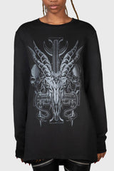 Men Long Sleeves | Killstar Infernal Ashes Long Sleeve Top