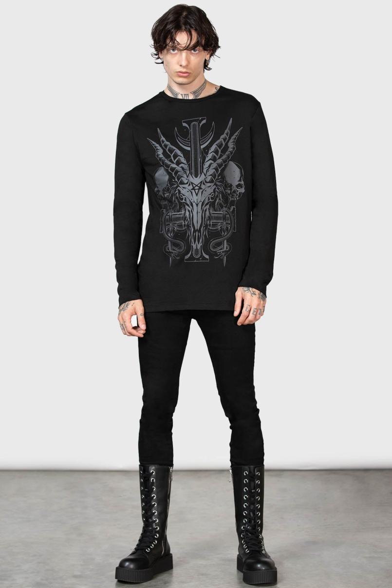 Men Long Sleeves | Killstar Infernal Ashes Long Sleeve Top