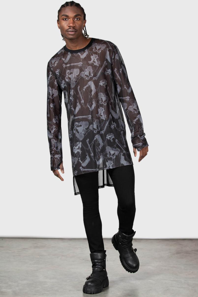 Men Long Sleeves | Killstar Ossuary Long Sleeve Top