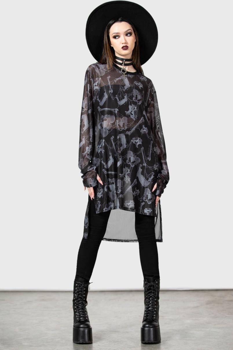 Men Long Sleeves | Killstar Ossuary Long Sleeve Top