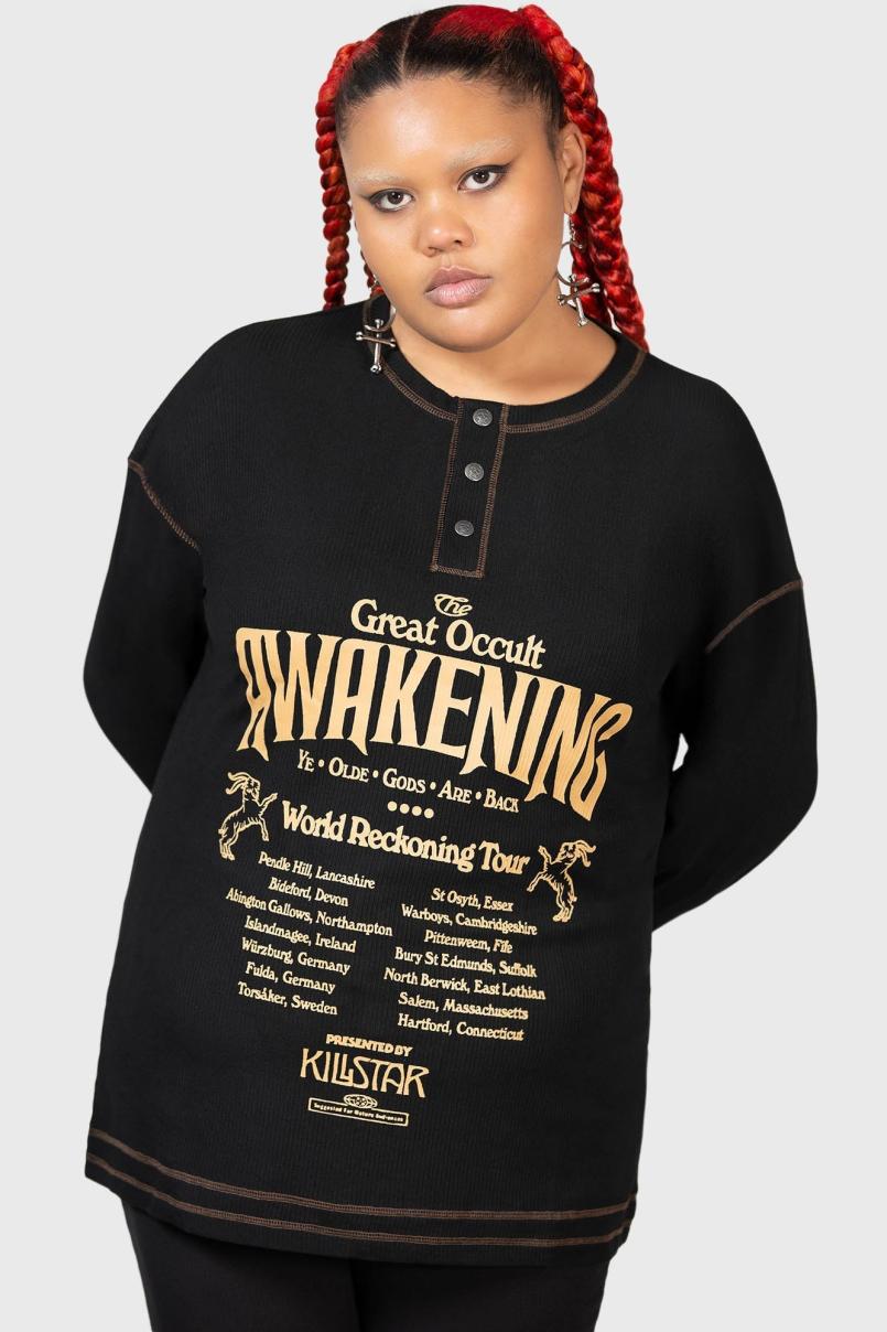 Men Long Sleeves | Killstar Otherworlds Henley Top