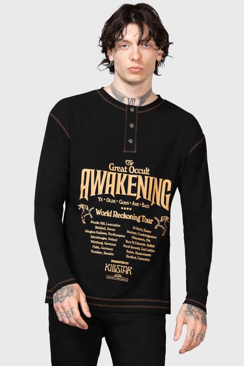 Men Long Sleeves | Killstar Otherworlds Henley Top