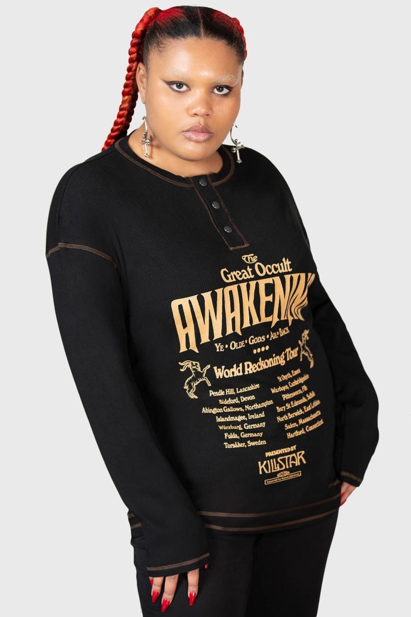 Men Long Sleeves | Killstar Otherworlds Henley Top