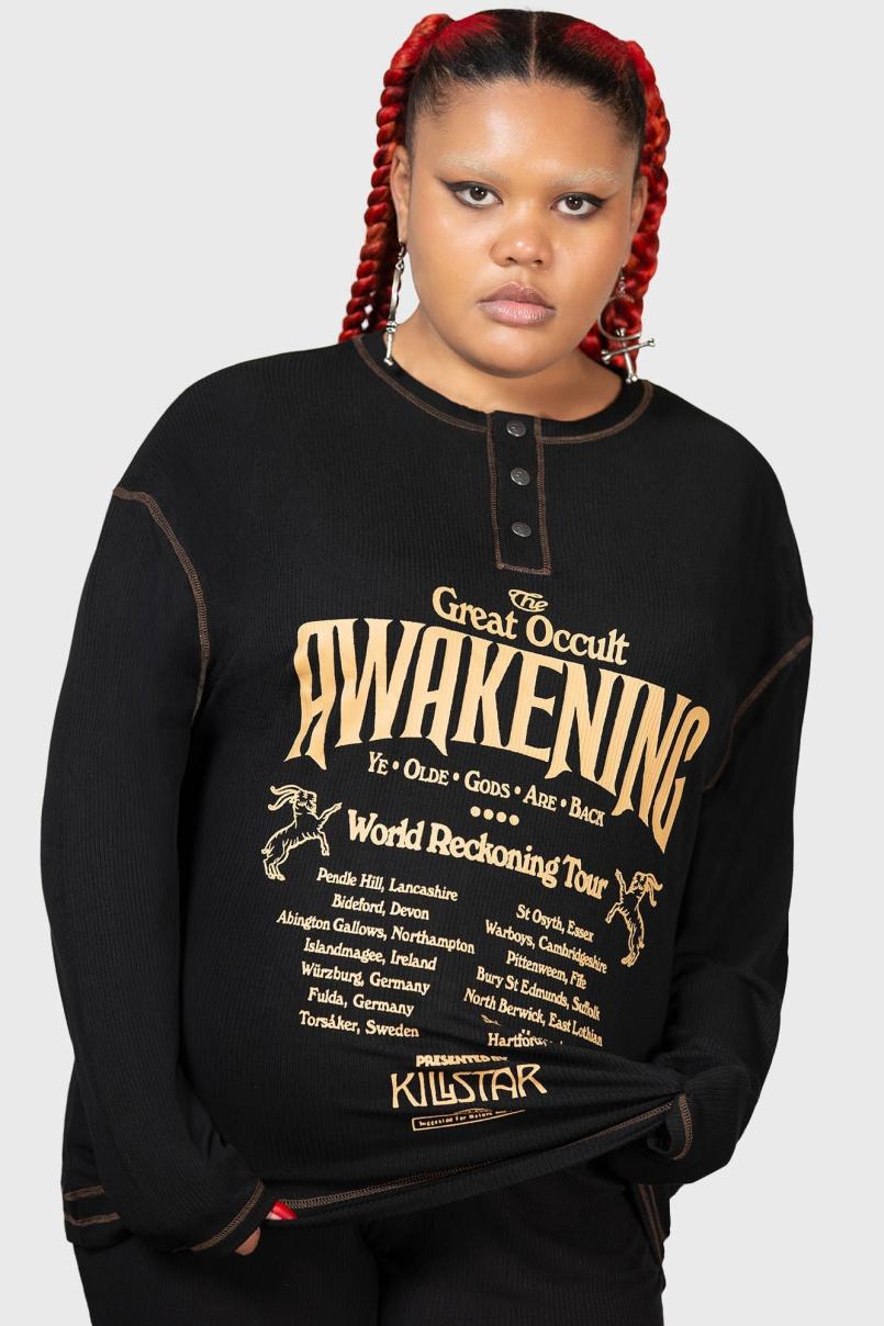 Men Long Sleeves | Killstar Otherworlds Henley Top