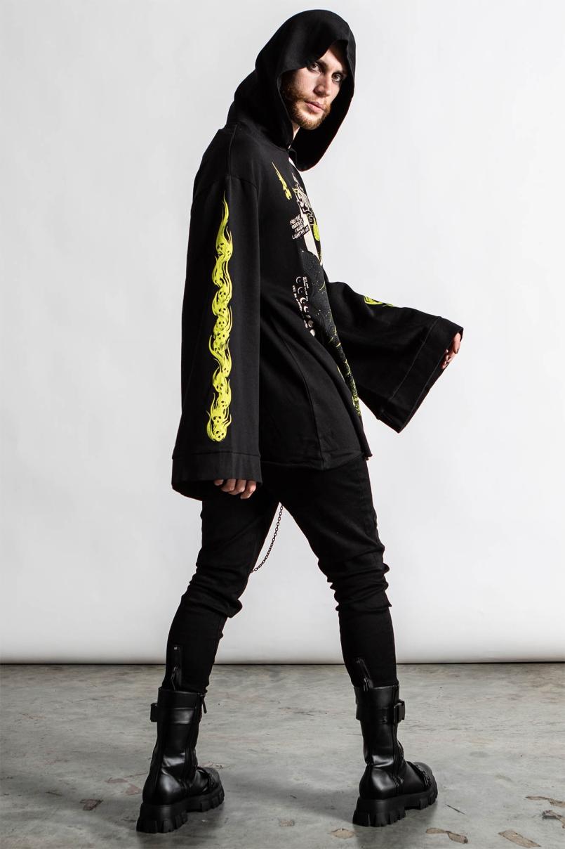 Men Long Sleeves | Killstar Shine Bright Oversized Hood Top