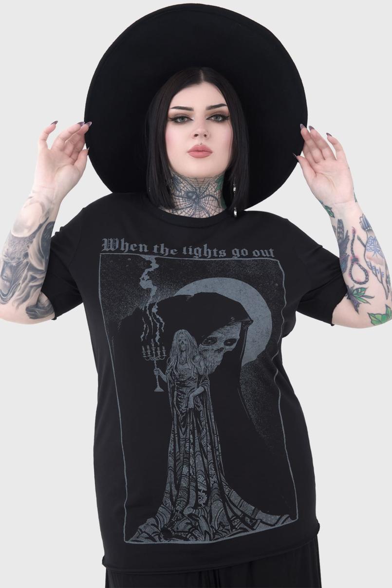 Men T-Shirts &amp; Vests | Killstar Lights Out T-Shirt