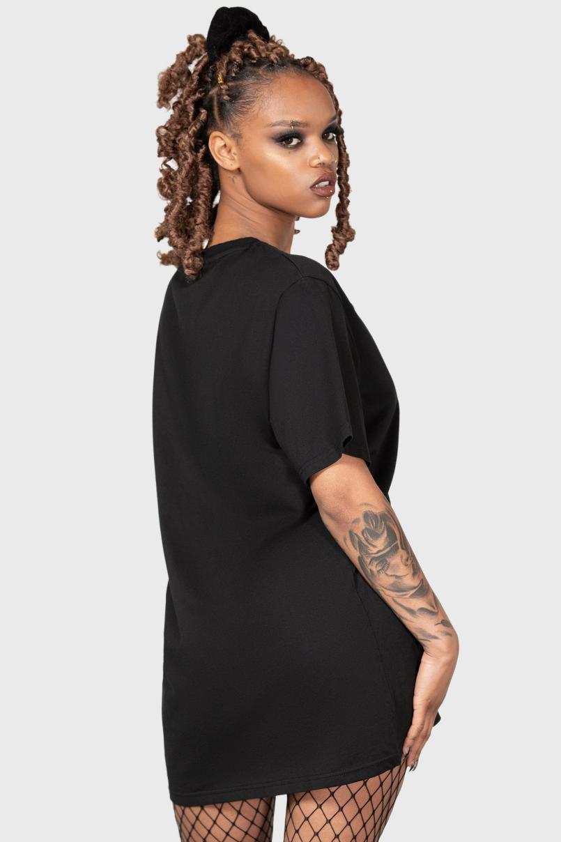 Men T-Shirts &amp; Vests | Killstar Ray Of Jet Black T-Shirt