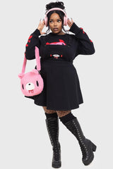 Women Bags Tote Bags | Killstar Gloomy Bear Shaped Tote Bag