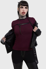 Women Basics | Killstar Abyssal Elegy Knitted Top