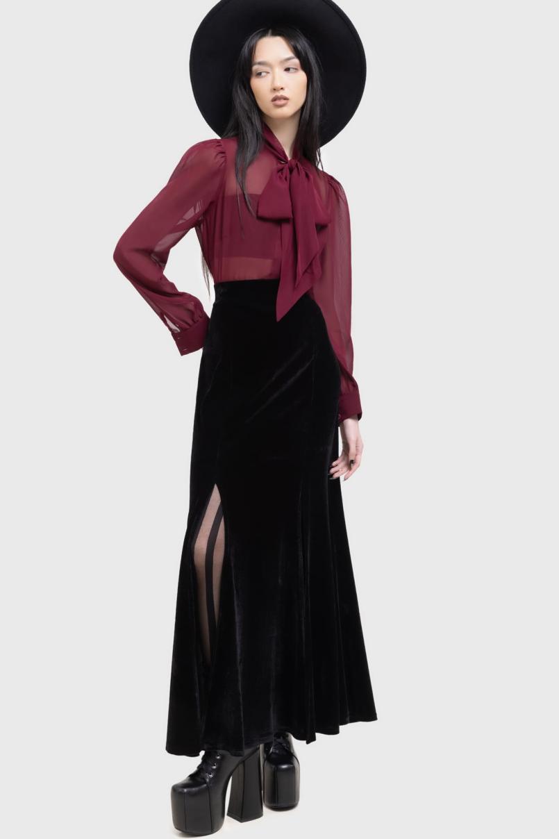 Women Basics | Killstar Crimson Oracle Blouse