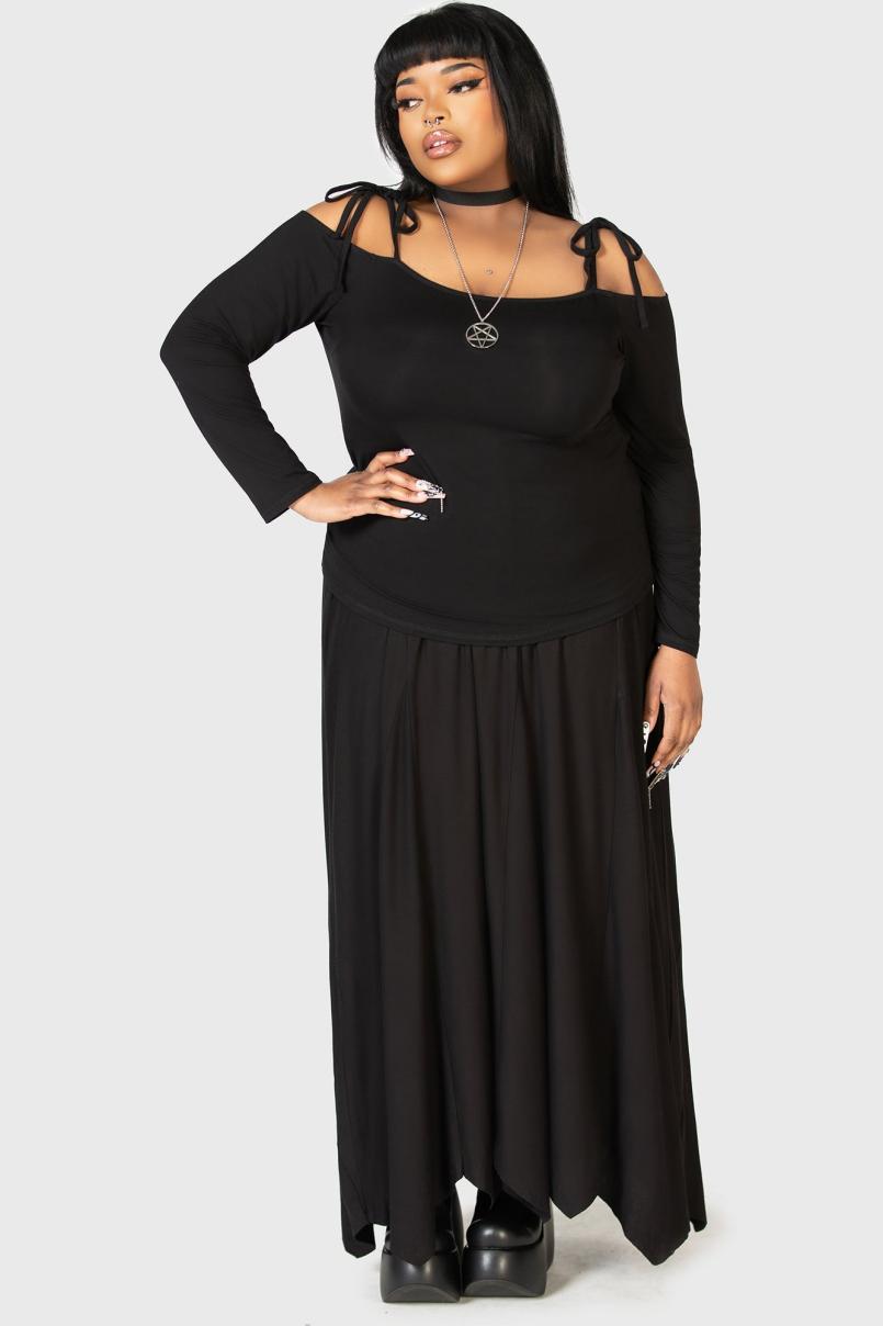 Women Basics | Killstar Devastate Bardot Top