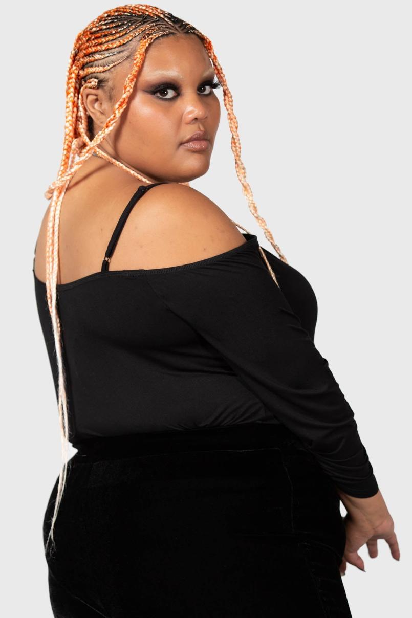 Women Basics | Killstar Devastate Bardot Top