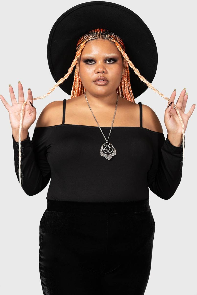 Women Basics | Killstar Devastate Bardot Top