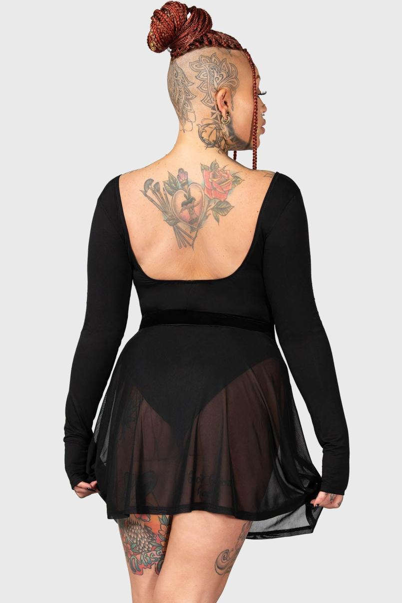 Women Basics | Killstar Flexi Demon Long Sleeve Leotard