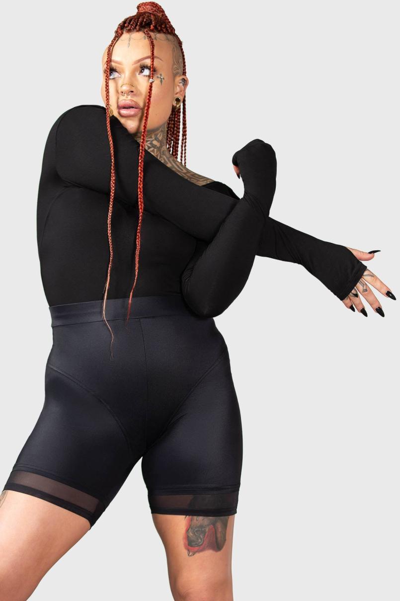 Women Basics | Killstar Flexi Demon Long Sleeve Leotard