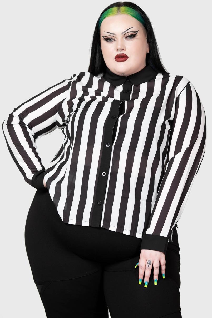 Women Basics | Killstar Stripe Down Shirt