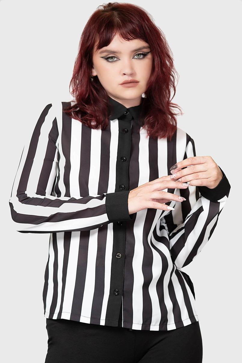 Women Basics | Killstar Stripe Down Shirt