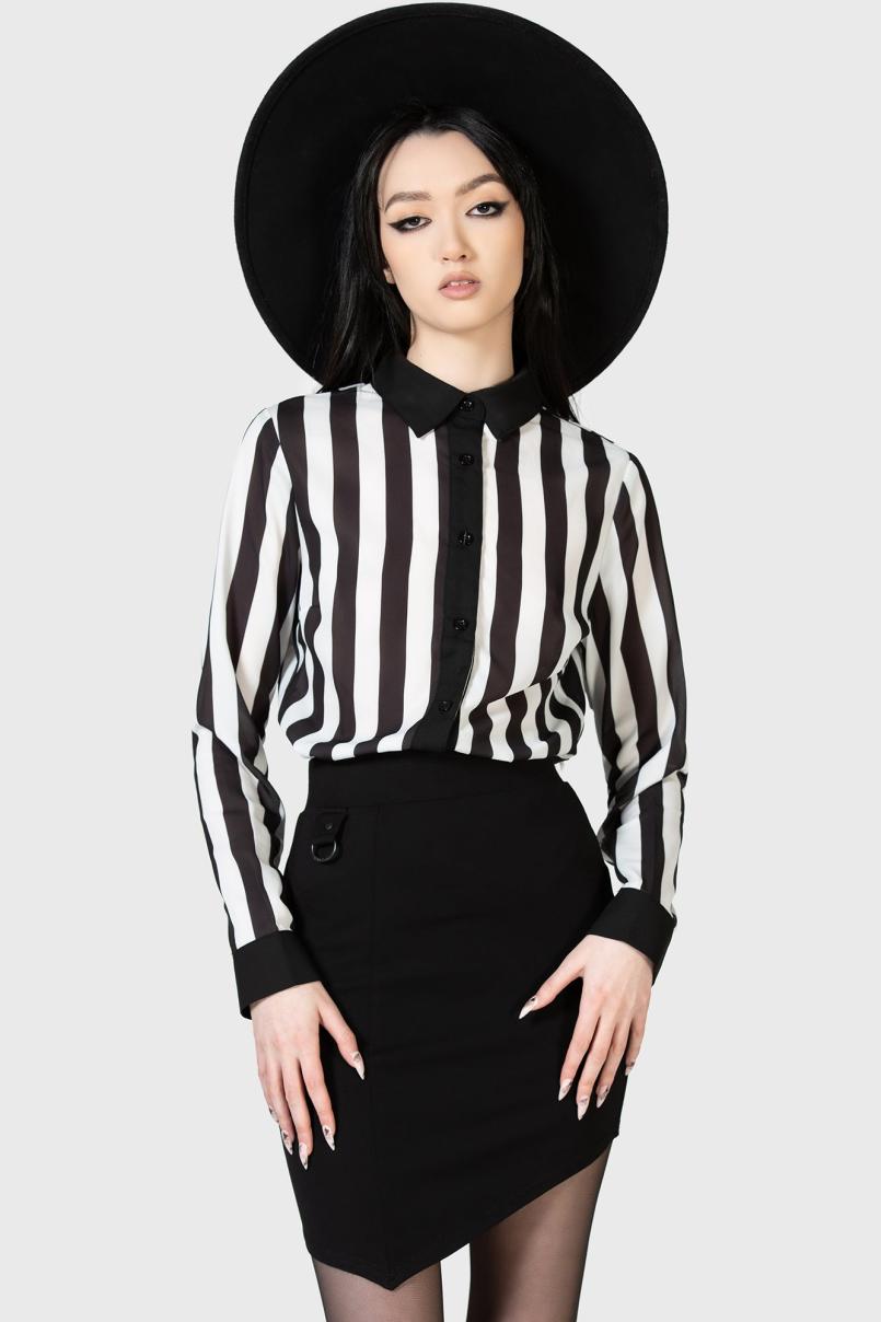 Women Basics | Killstar Stripe Down Shirt
